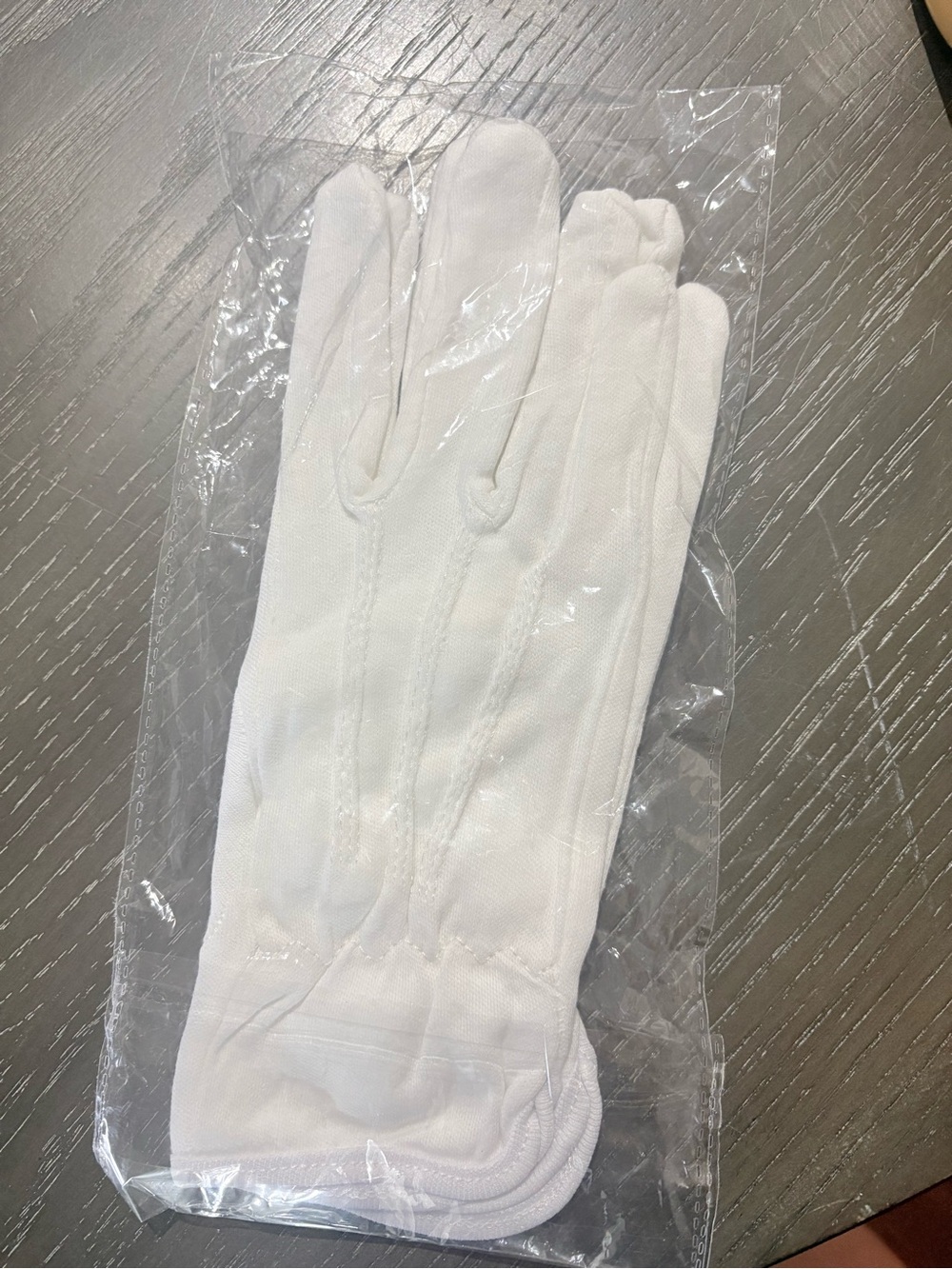 Women's White Dress Gloves - Classic Cotton Elegance